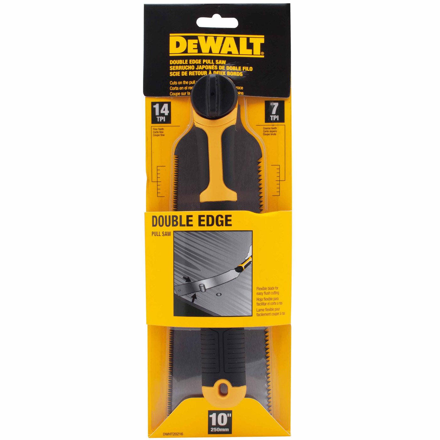 DeWalt DWHT20216 5" Double Edge Pull Saw, 14 TPI/7 TPI - 3