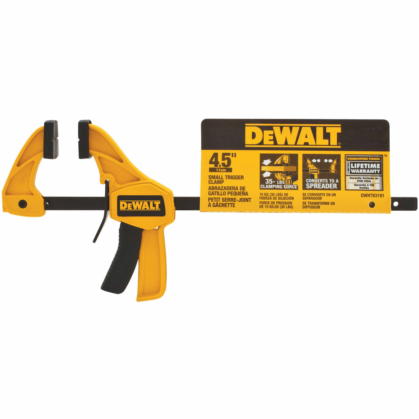 DeWalt DWHT83191 4-1/2" Small Trigger Clamp - 3