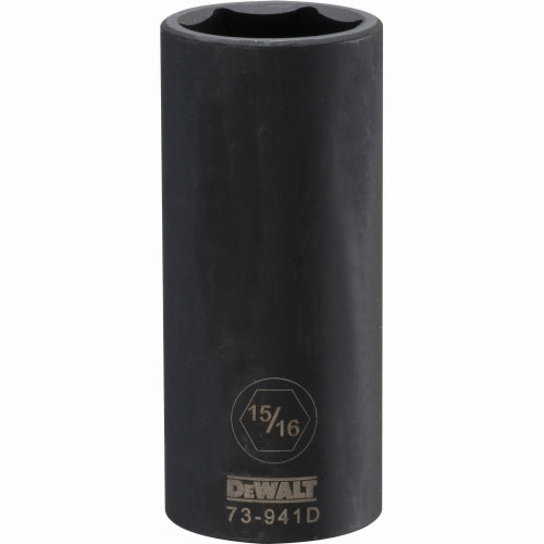 Dewalt DWMT73941OSP Mechanics 6 Point 1/2" Drive Deep Impact Socket 15/16" SAE