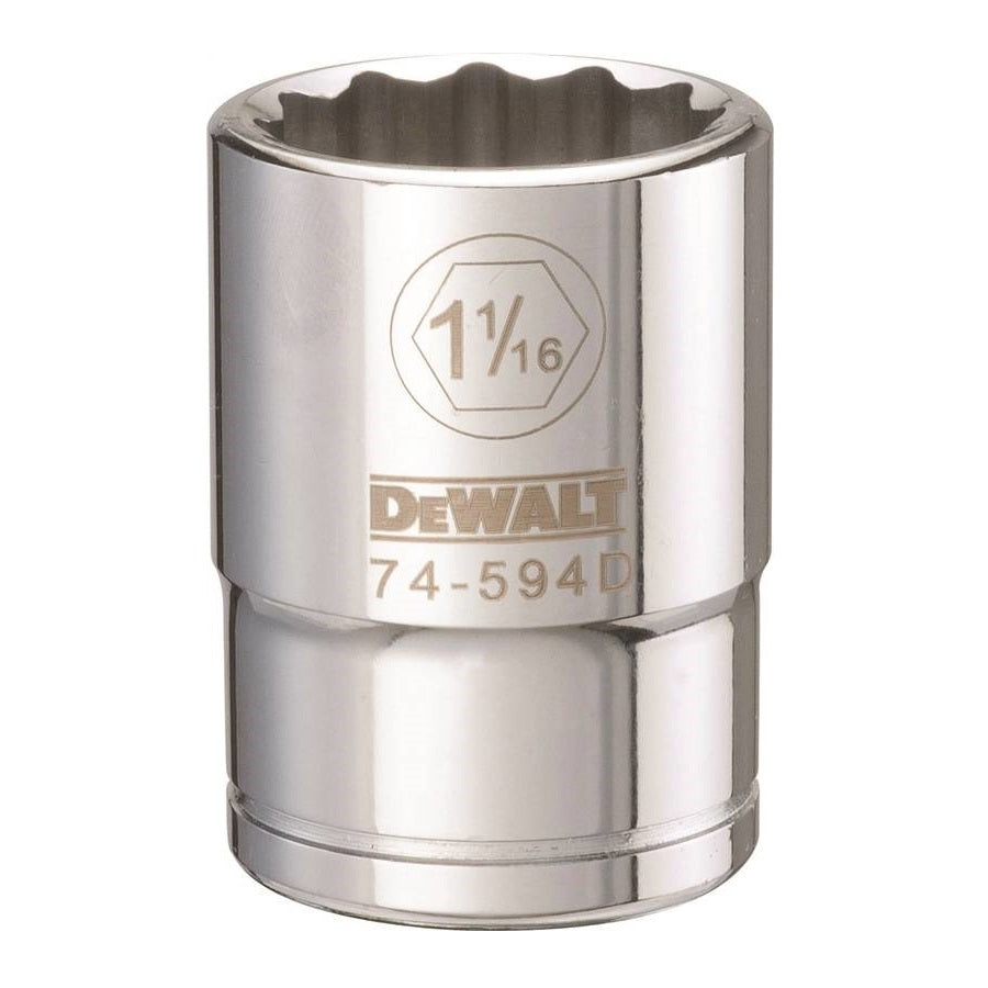 Dewalt DWMT74594OSP Mechanics 12 Point 3/4" Drive Socket 1-1/16 SAE