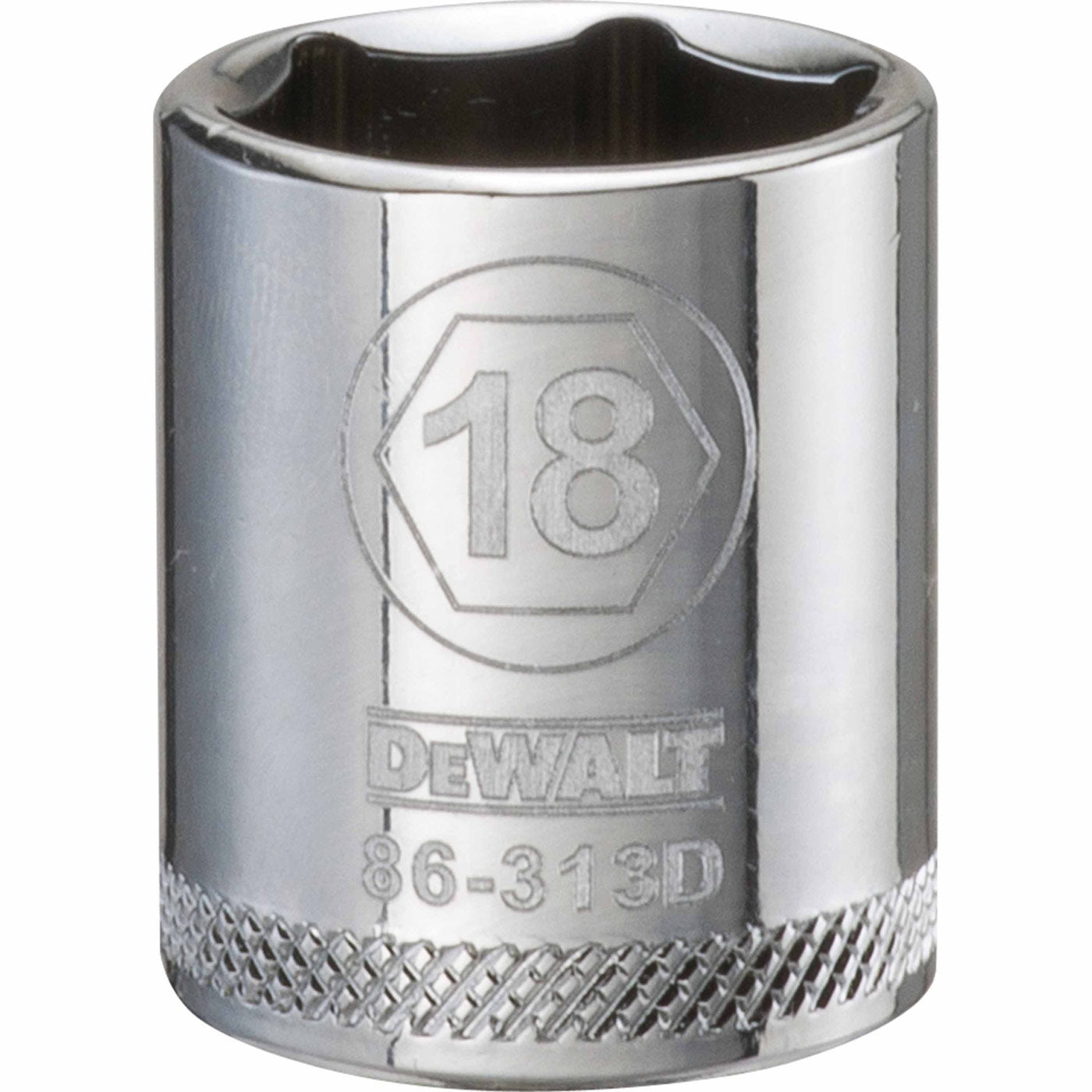 Dewalt DWMT86313OSP Mechanics 6 Point 3/8" Drive Socket 18 MM